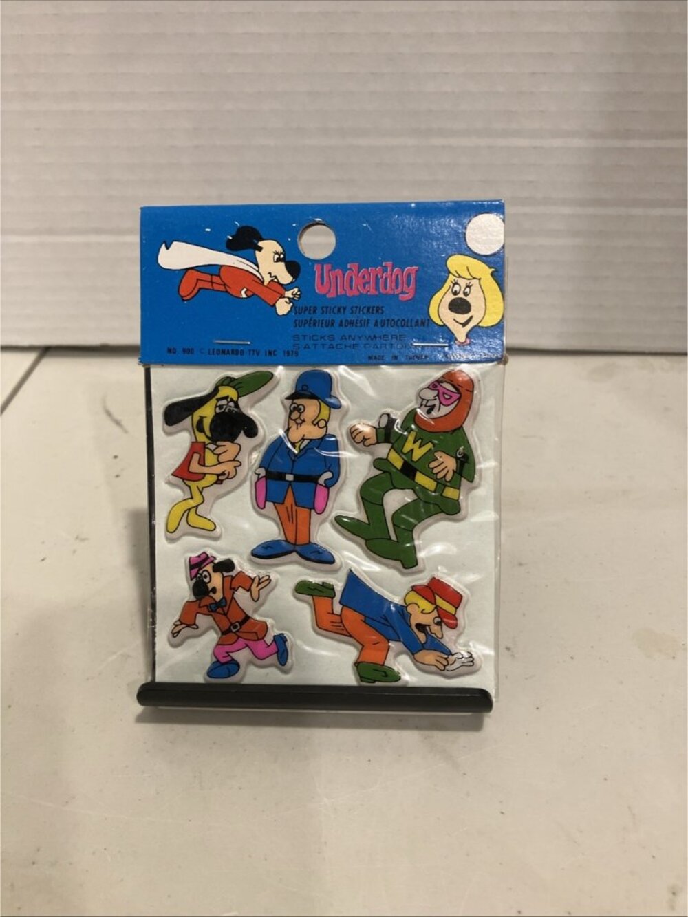 Vintage 1979 Underdog Puffy Stickers #900 Taiwan